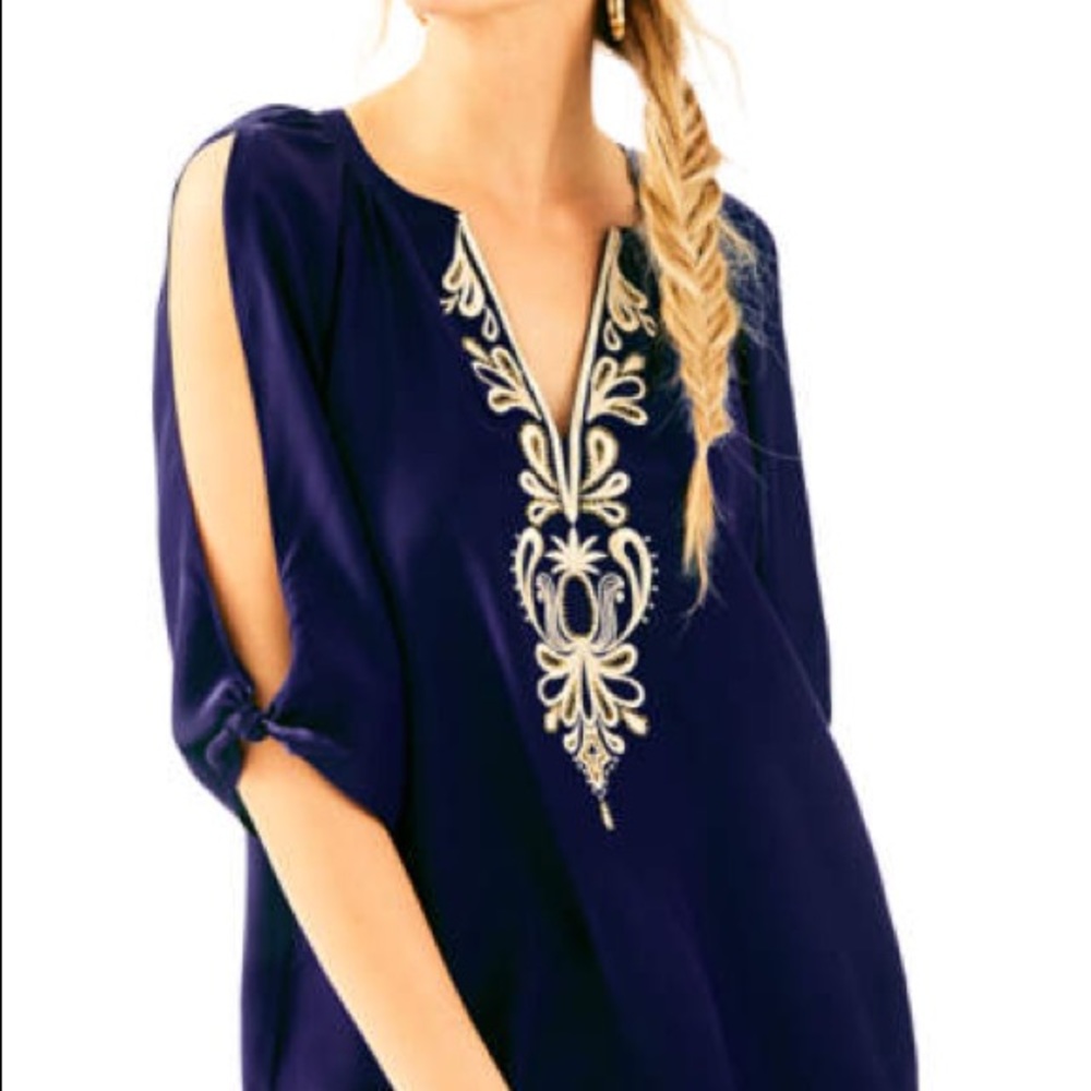 NWT Lilly Pulitzer True Navy Bryce top
